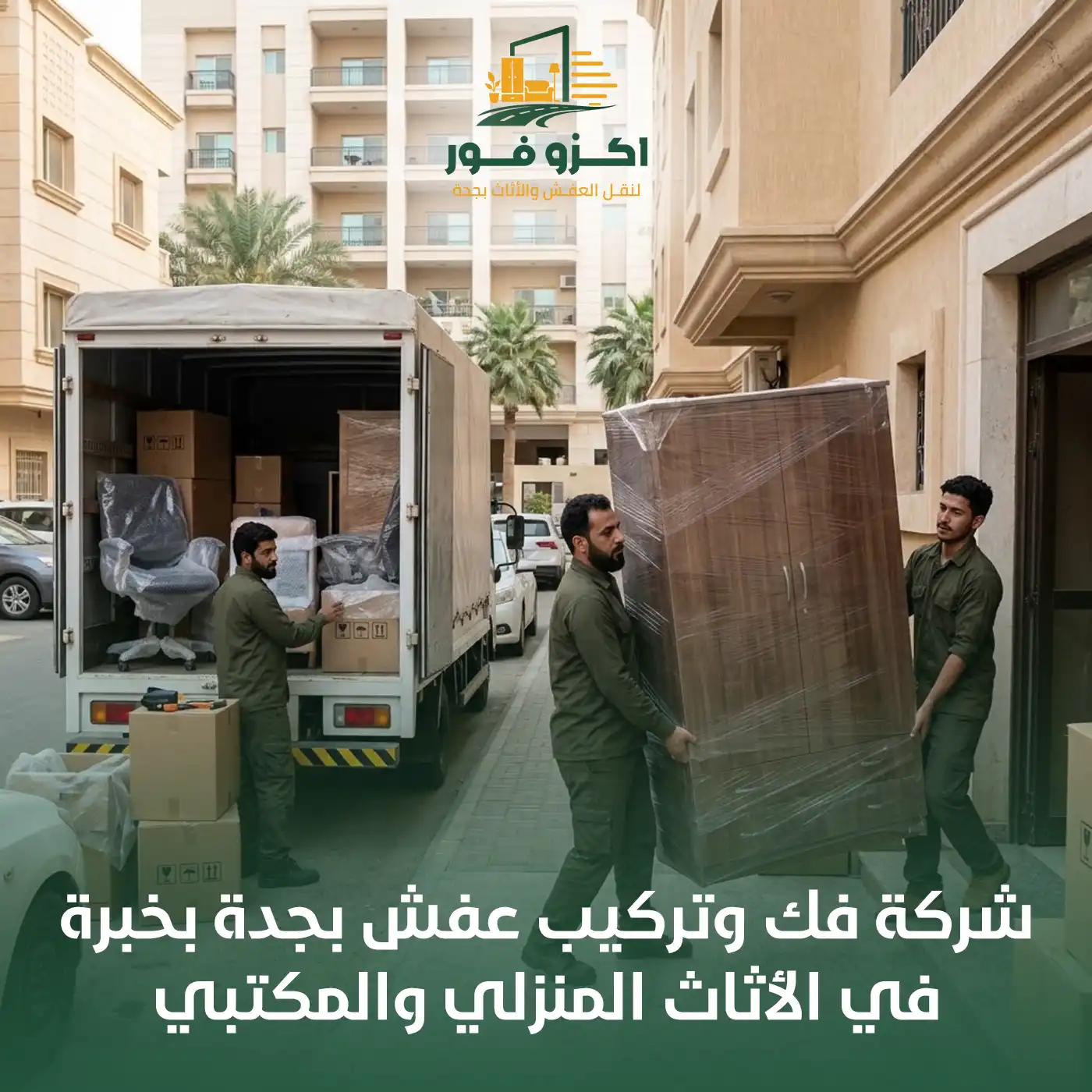 شركة فك وتركيب عفش بجدة بخبرة في الأثاث المنزلي والمكتبي | اكزو فور